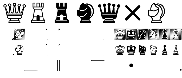 Chess Mediaeval font